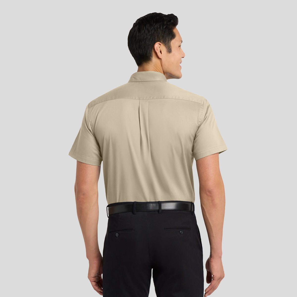 Short Sleeve Easy Care Shirt | Stone