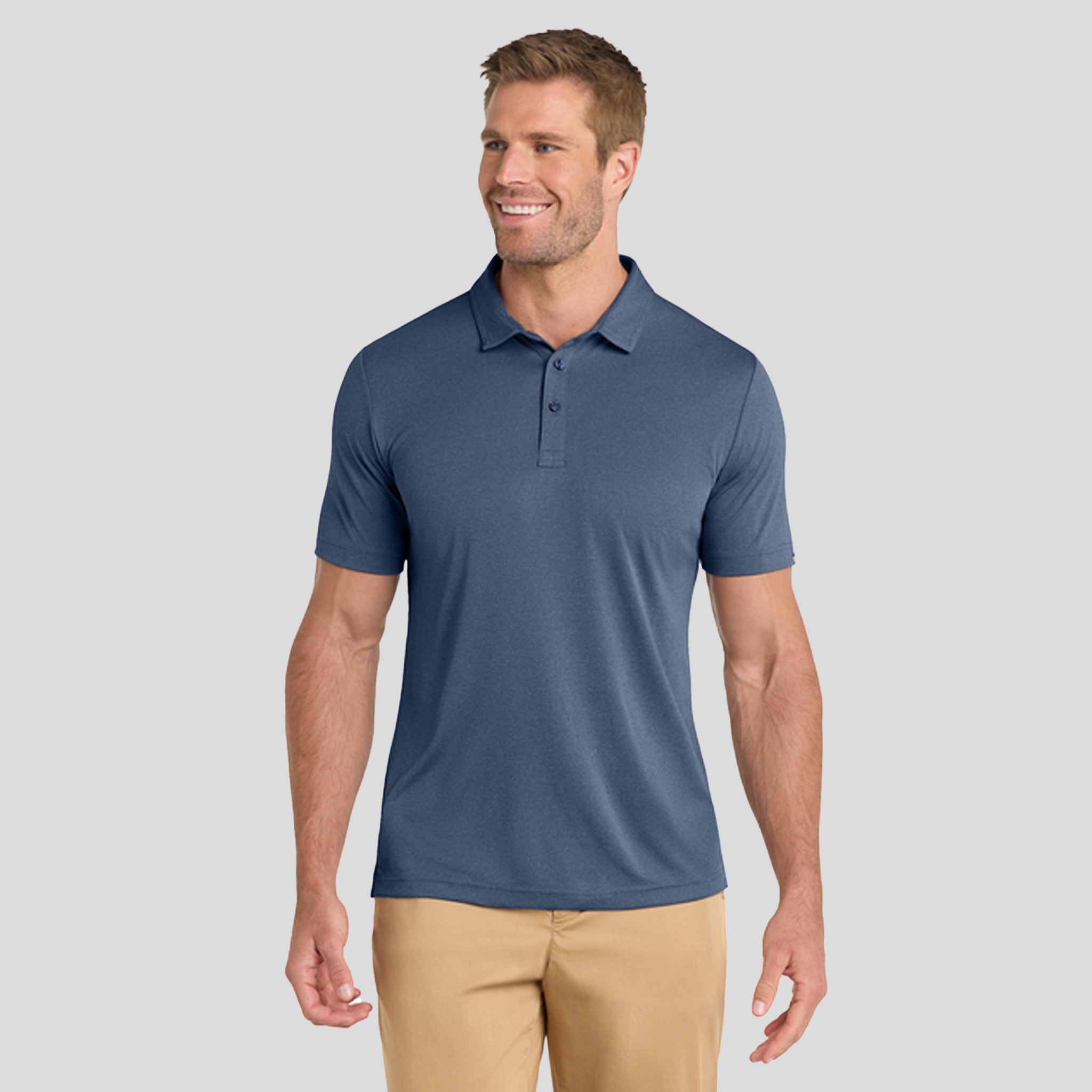 Coto Performance Polo | Vintage Indigo/ Black