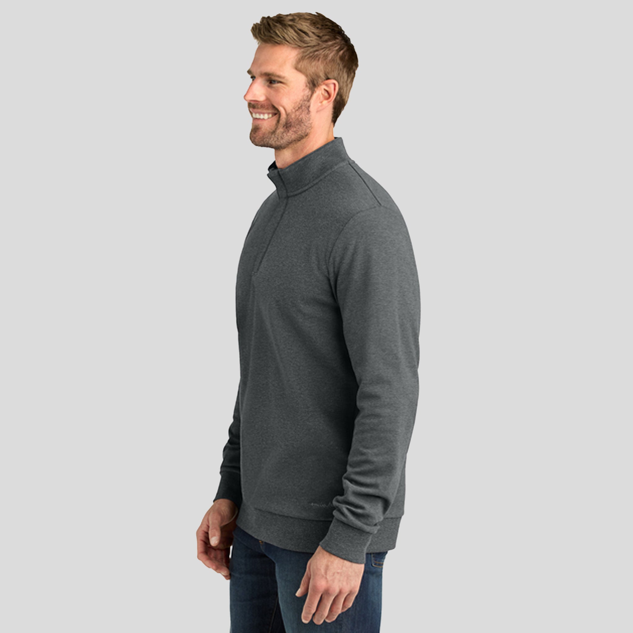 Men's Ocean Villa 1/4-Zip | Dark Grey Heather