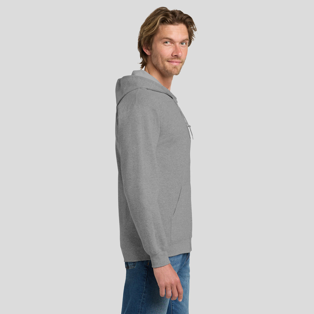Heavy Blend™ Full-Zip Hooded Sweatshirt | Sport Grey