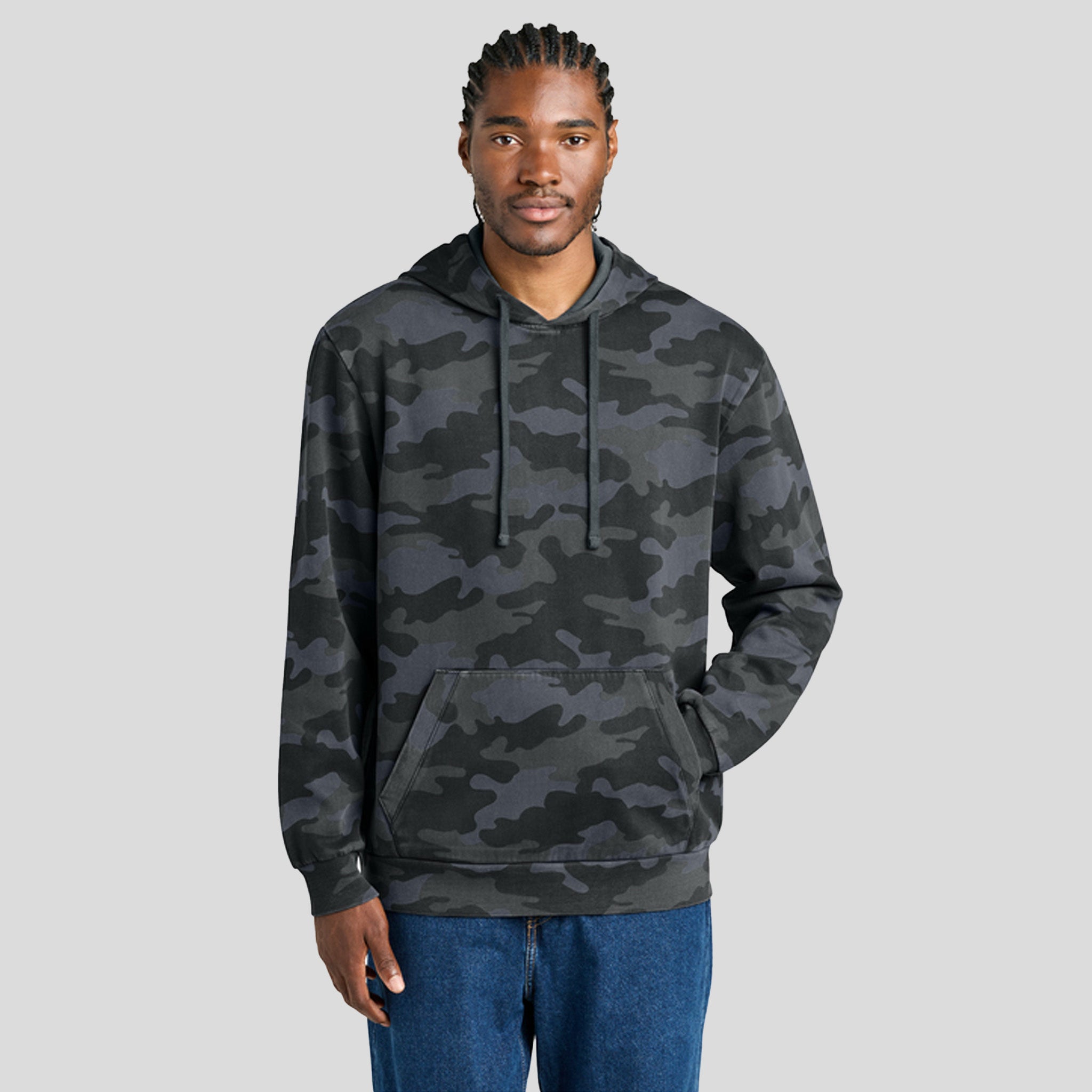 Men's Wash™ Camo Fleece Hoodie | Graphite