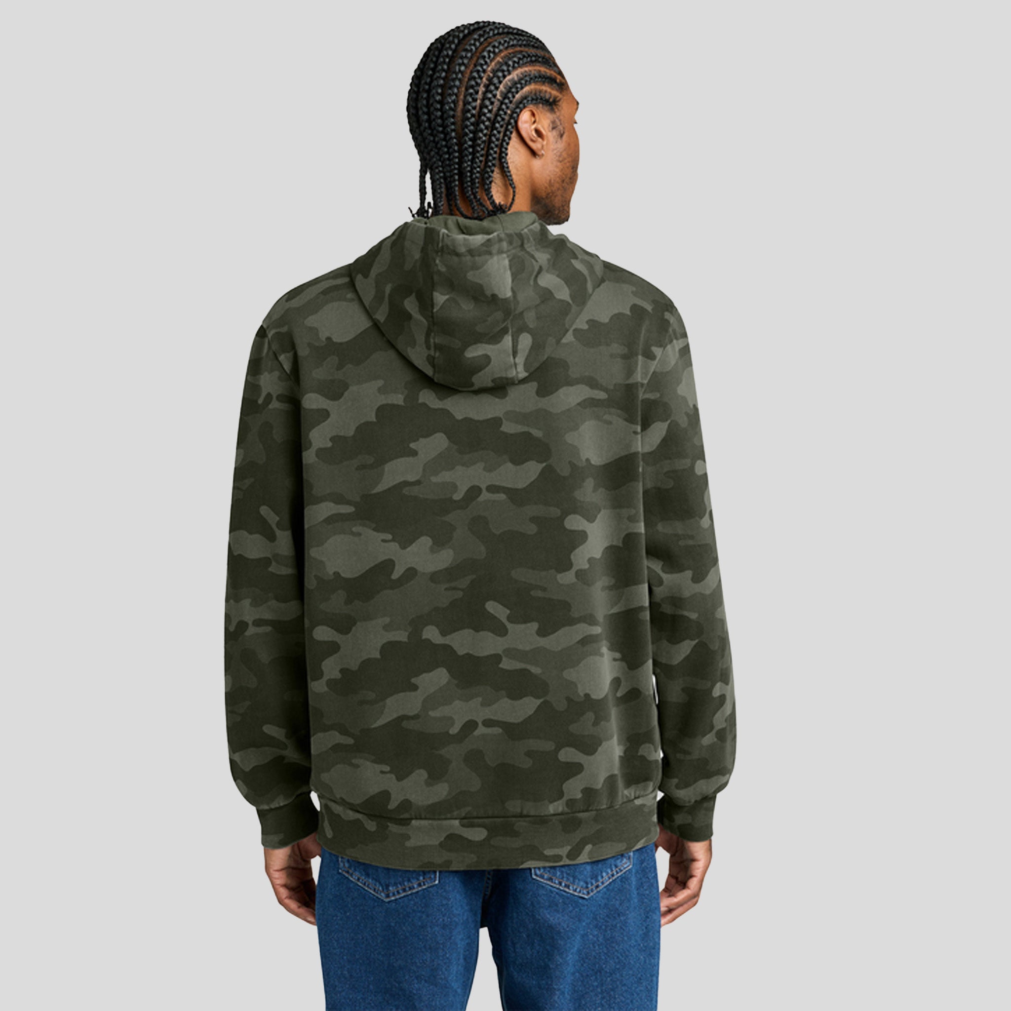 Men's Wash™ Camo Fleece Hoodie | Olive Drab Green